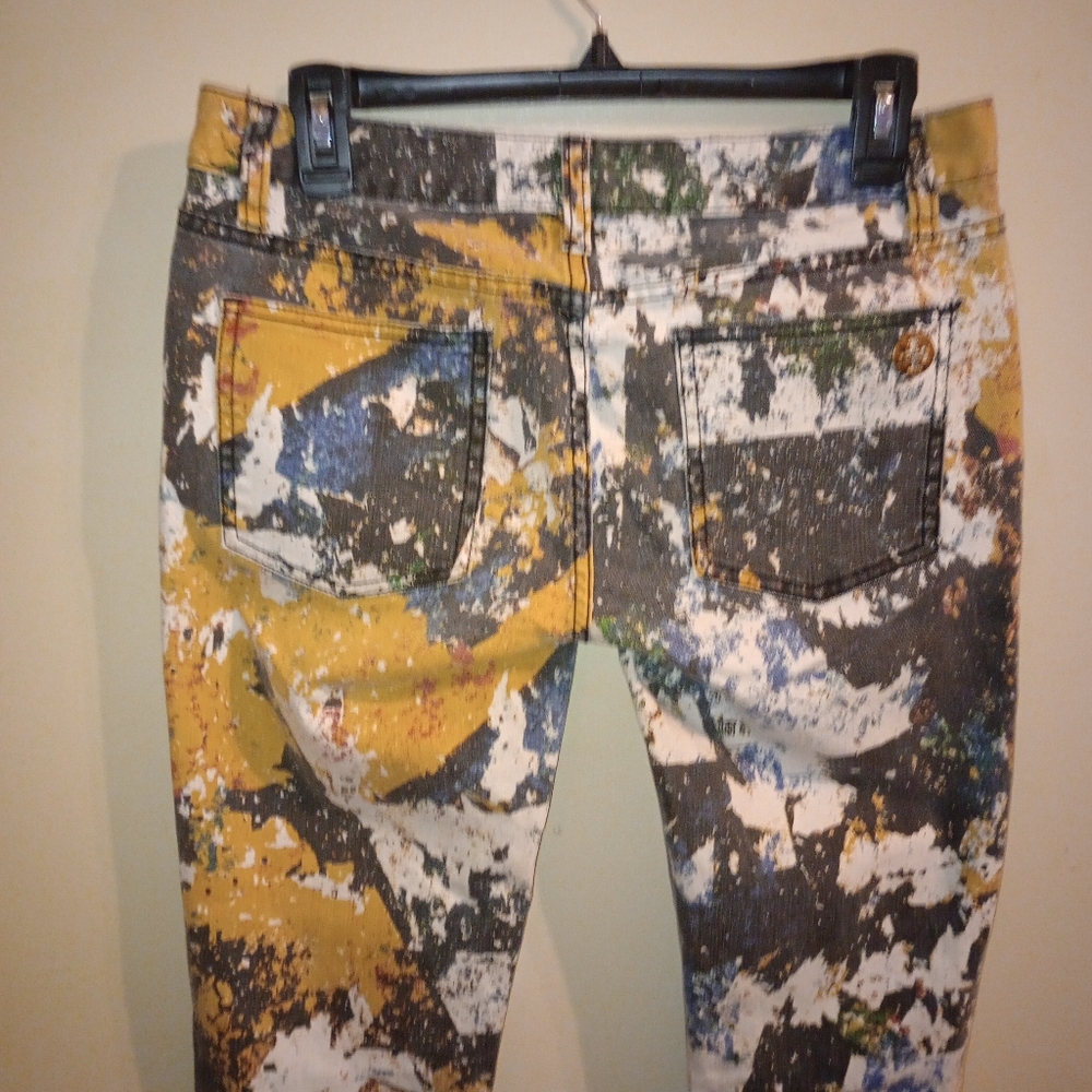 Tory Burch Splattered paint Super skinny jeans size 28 - Picture 4 of 10